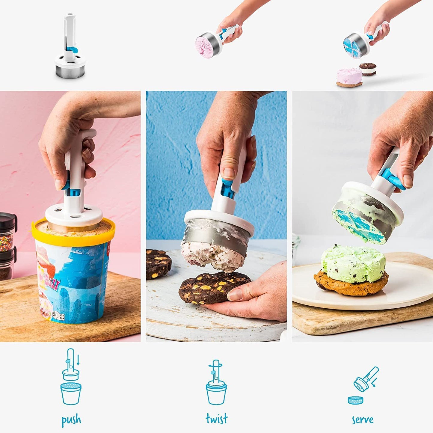 Make ice cream sandwich